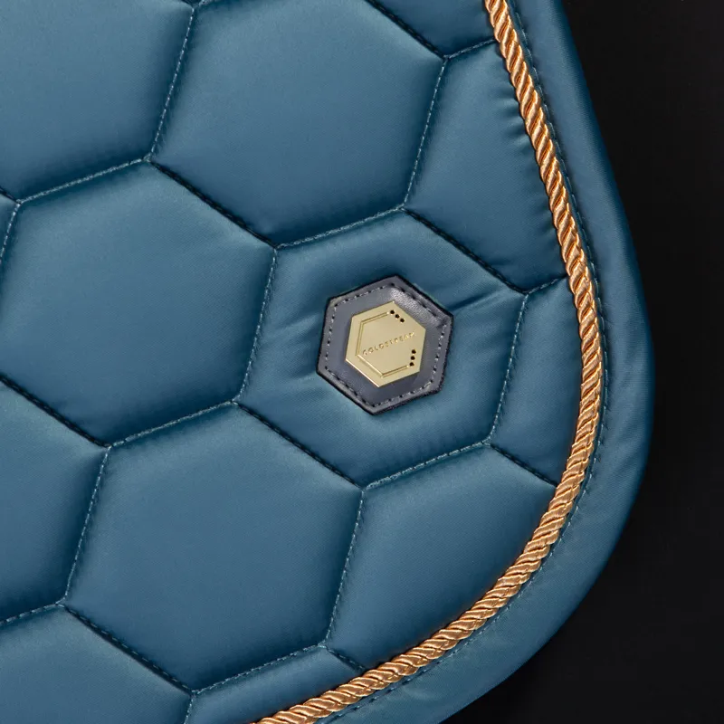 Coldstream Marygold Dressage Saddle Pad - Slate Blue-1